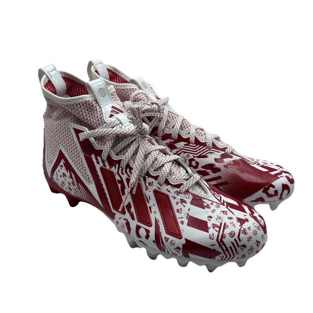 Adidas Freak 23-7V7 SMU Football Cleats White Red HP2441 Men Size 11 Brand New